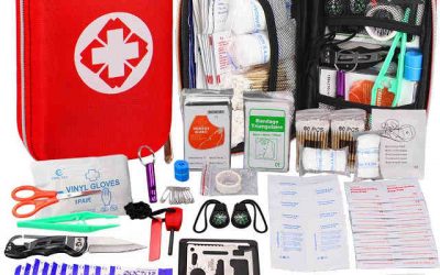 174 Pcs First Aid Kit Survival Kit, Monoki Emergency Survival Kit