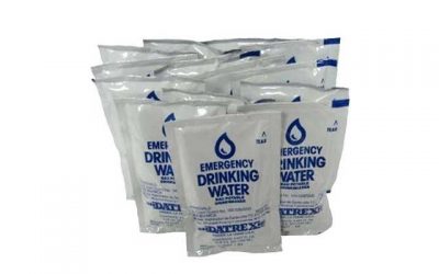 DATREX Emergency Water Pouch for Disaster or Survival, 125 ml Each